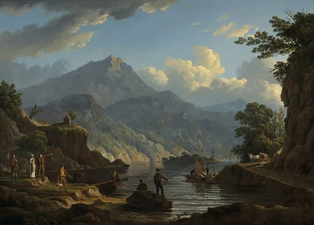 Landscape with Tourists at Loch Katrine