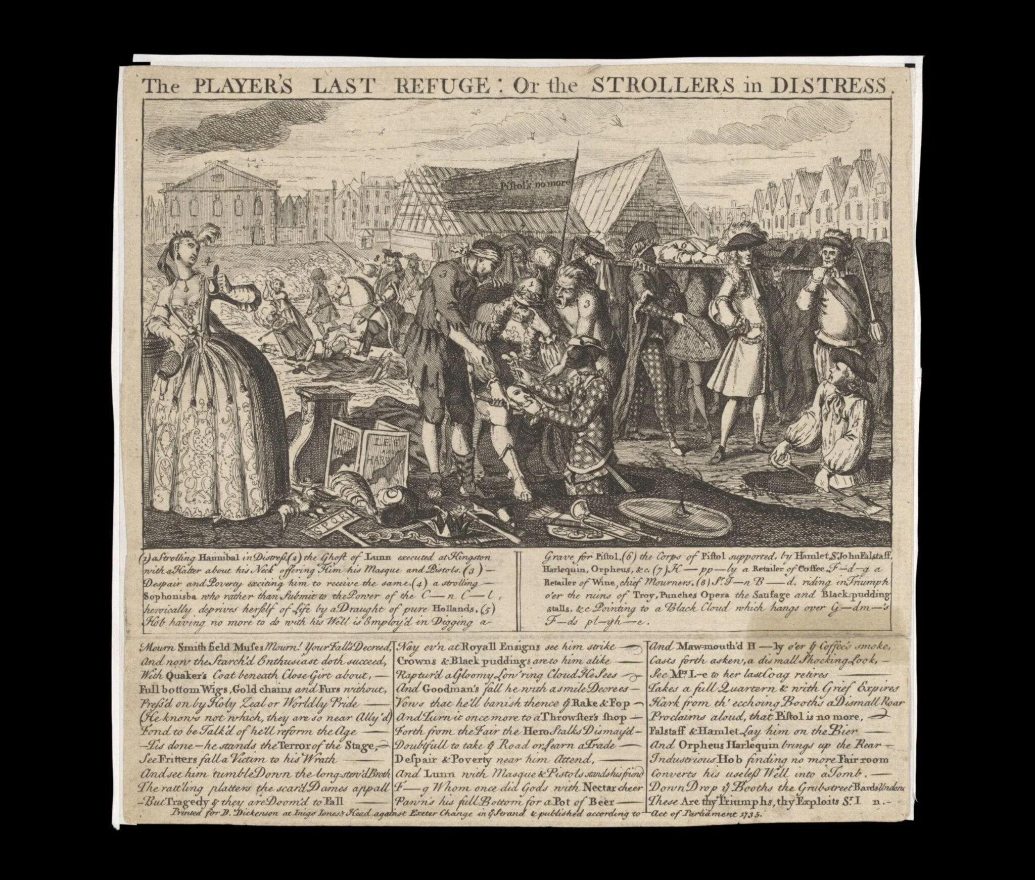 H Beard Print Collection, by B. Dickenson, 1735