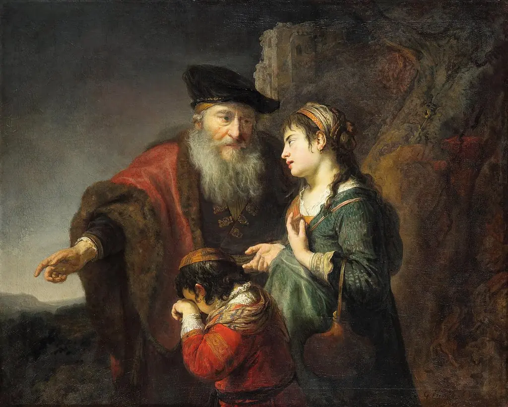 The banishment of Hagar and Ishmael (Genesis 21:14)