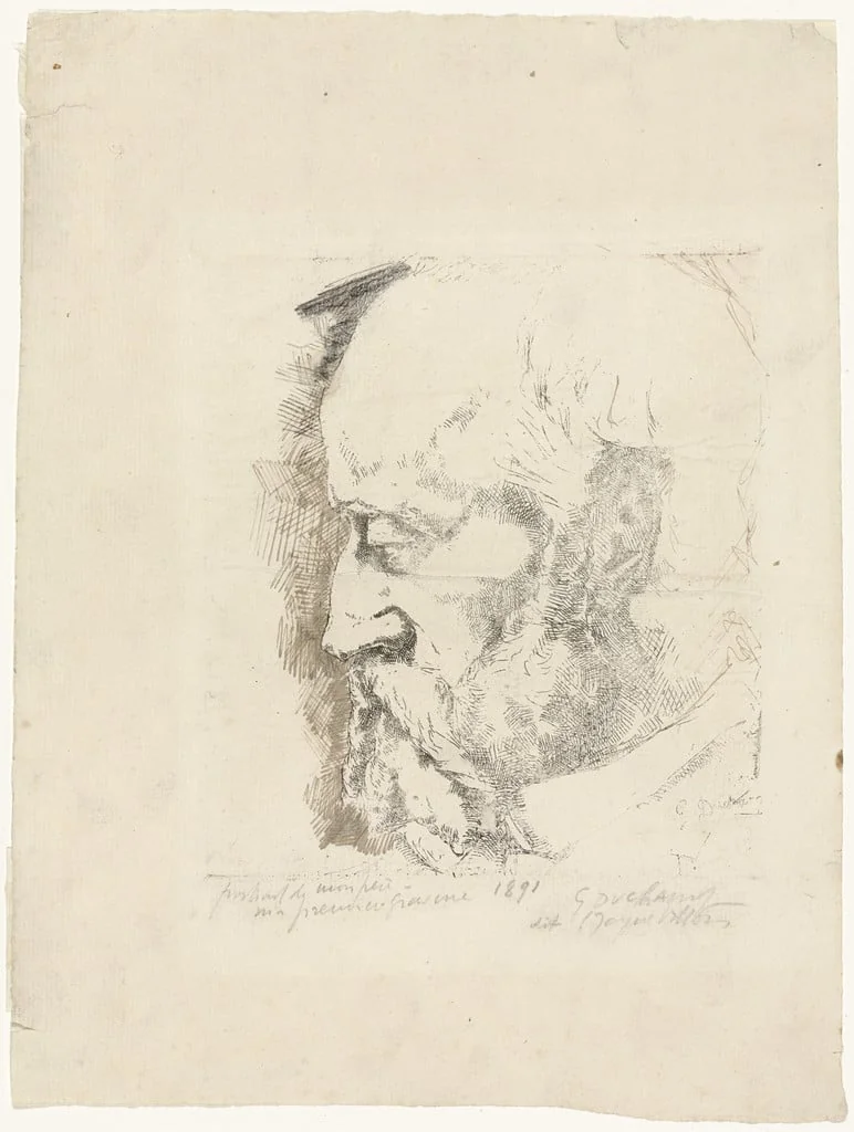 Untitled, by Jacques Villon, crayon, 1891