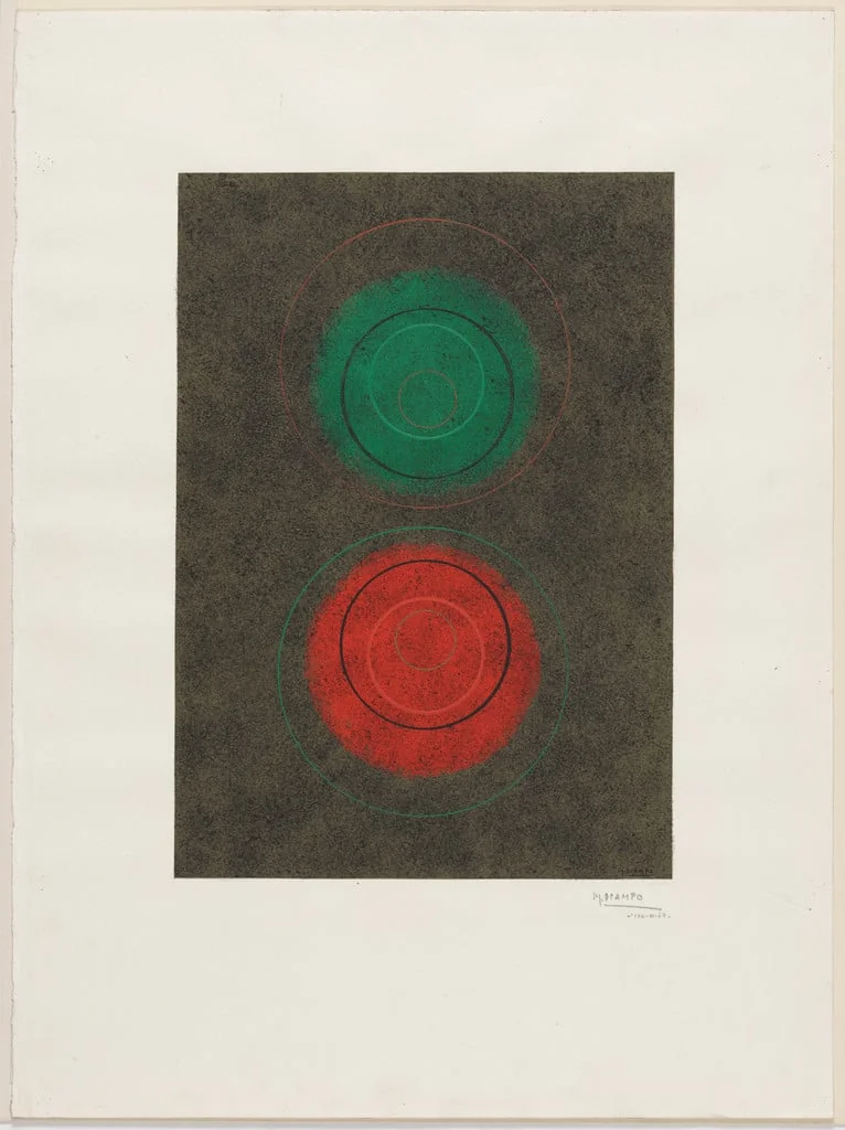 Untitled, by Miguel Ocampo, tempera, 1957