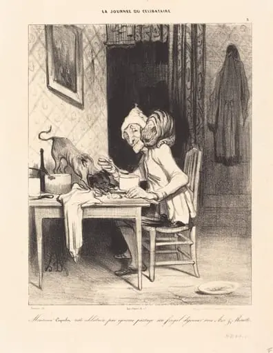 Monsieur Coquelet... partage son... déjeuner