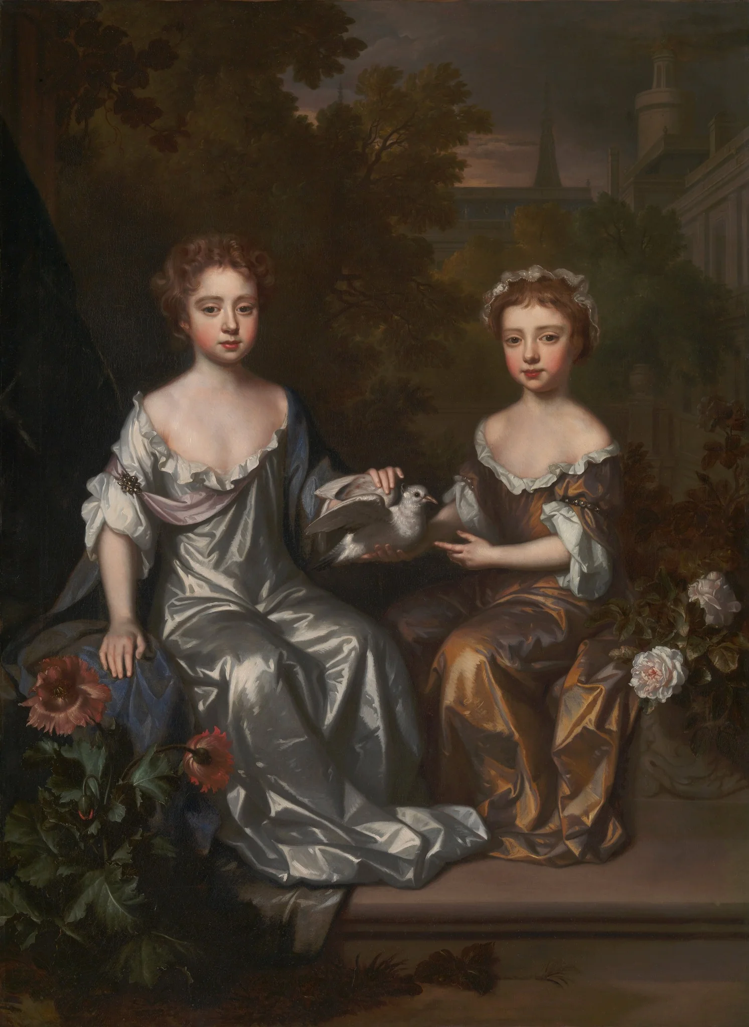 Portrait of Henrietta and Mary Hyde, by Willem Wissing, oil, 1692
