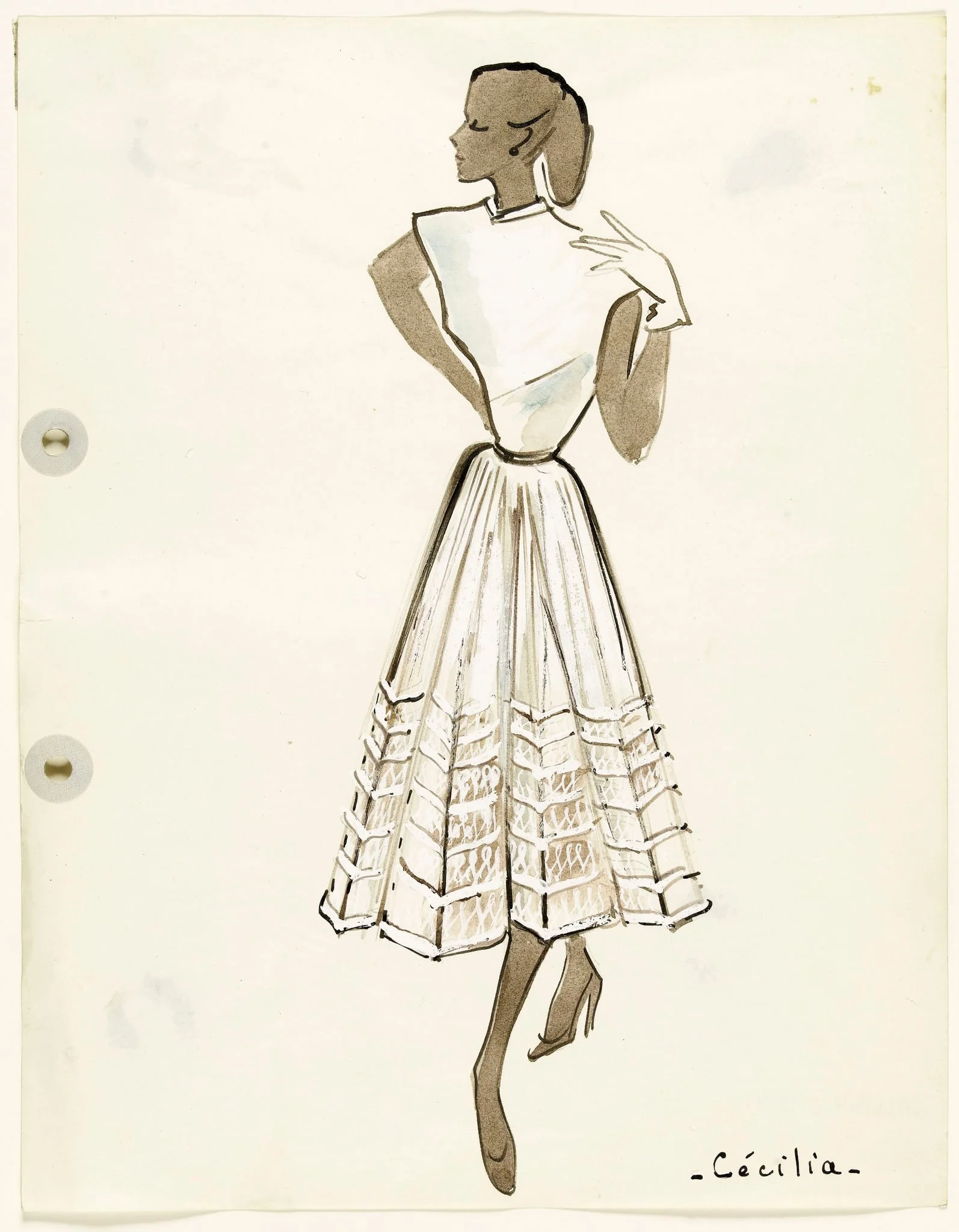 'Cécilia', by Marie-Louise Carven, 1951