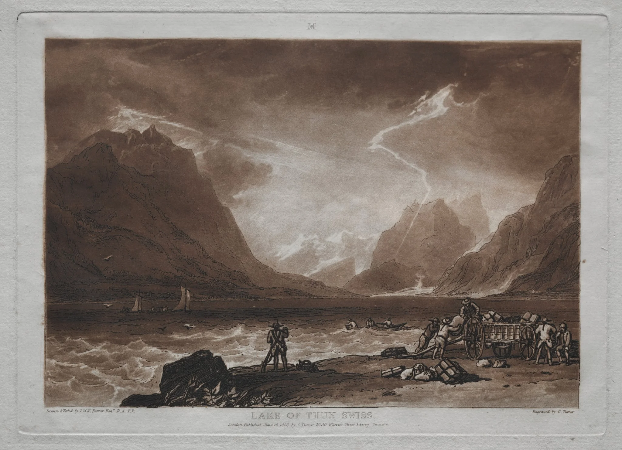 Liber Studiorum:  Lake of Thun, Swiss