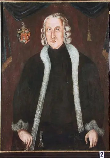 Judecătorul regal Petrus Stephanus Adolph von Klausenburger (în registrul inventar: Judecătorul regal Petrus Stephanus Adolph Klausenburger). Pandant: Susanna von Klausenburger născută Adami