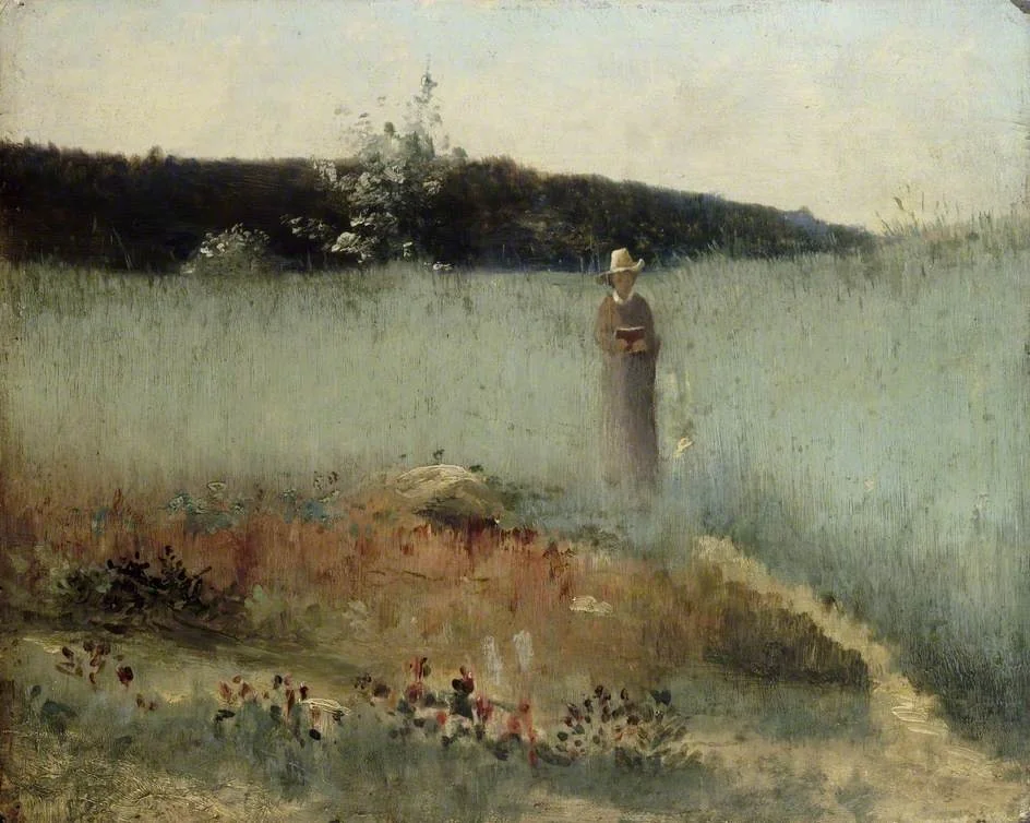 Field of Rye, Barbizon, by Egerton Coghill, oil, 1892
