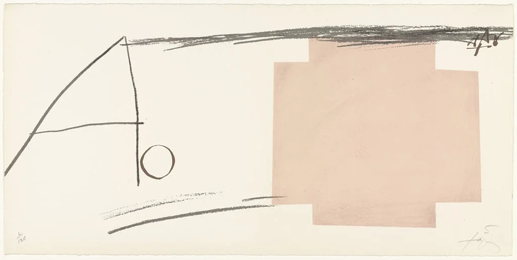 Untitled, by Antoni Tàpies, ink, 1976