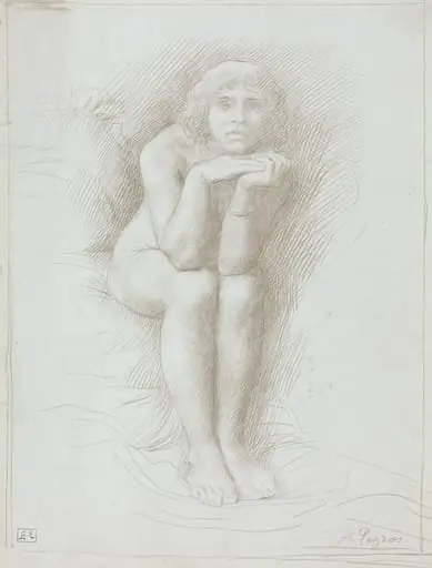 Nude Model Seated