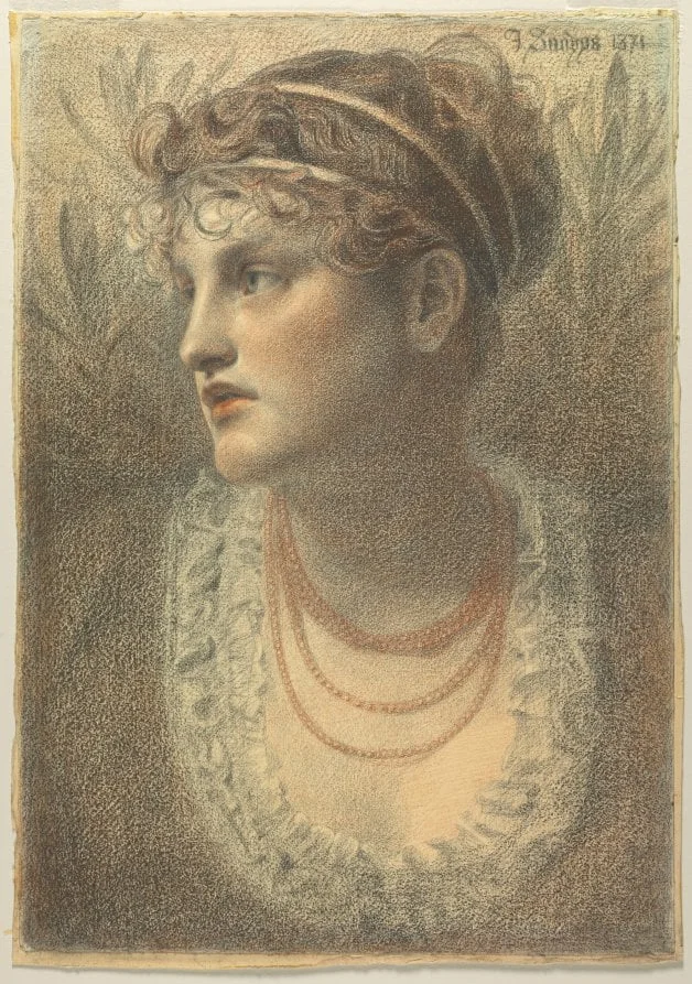 The Coral Necklace, by Frederick Sandys, 1871