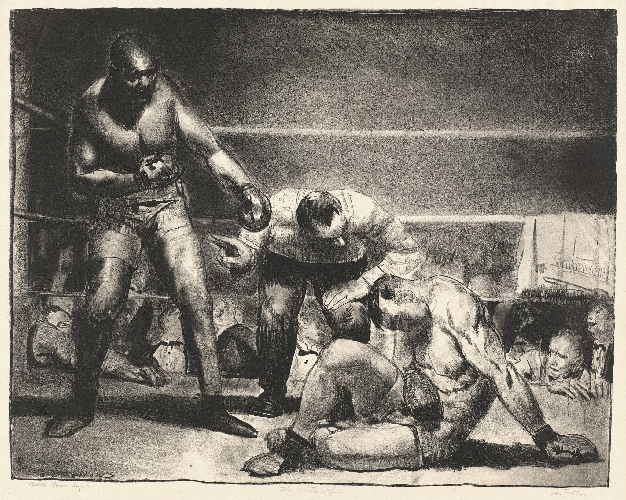 The White Hope, by George Bellows, ink, 1921