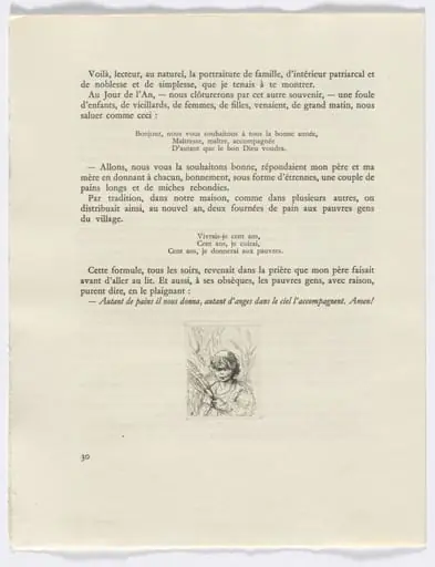 Frédéric Mistral: Mémoires et Recits by Frédéric Mistral: bust of a child (page 30)