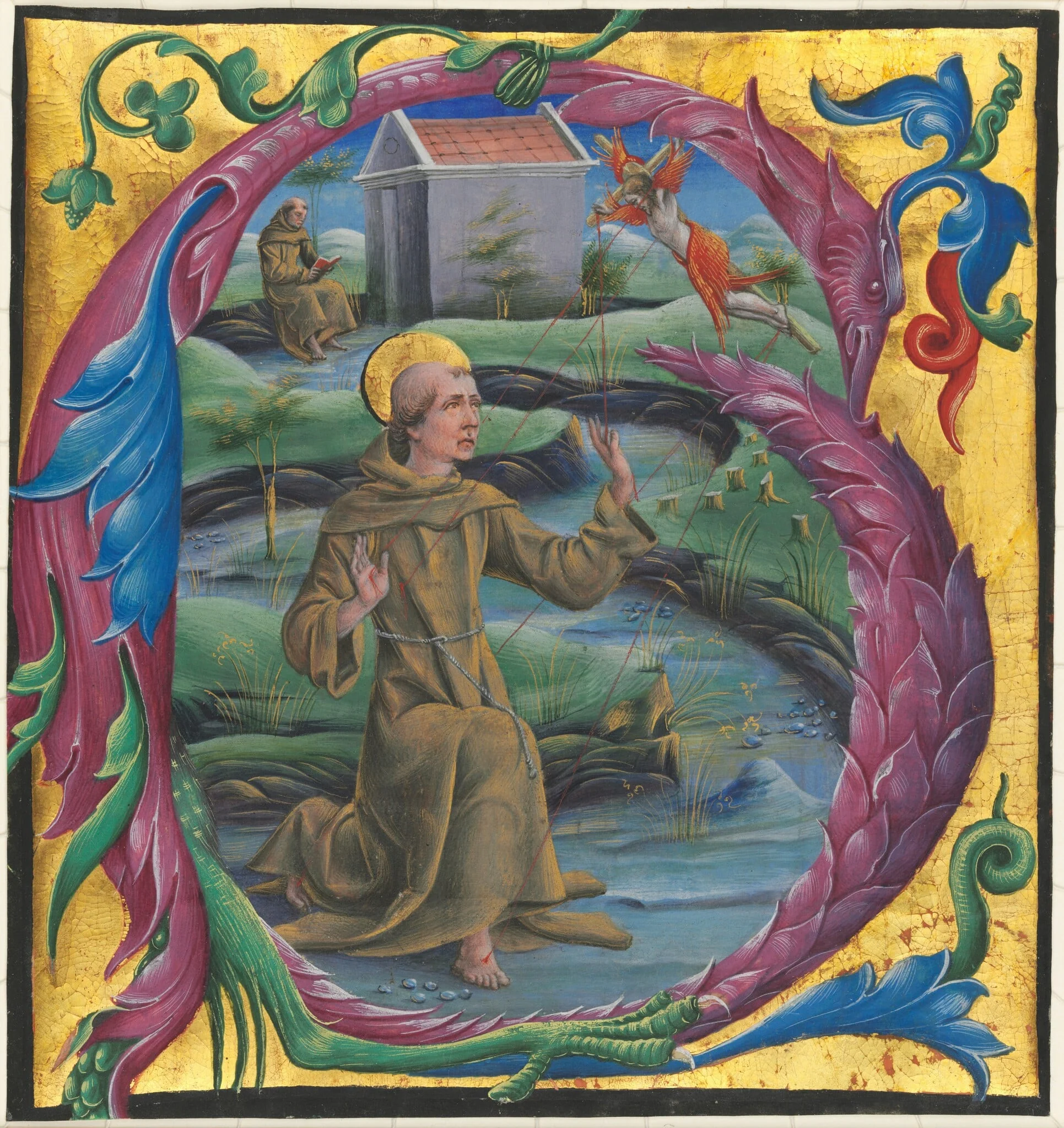 Saint Francis Receiving the Stigmata, by Cosmè Tura, 1474