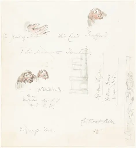 Sketches of Grotesque Faces