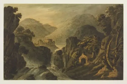 Classical landscape with cascade