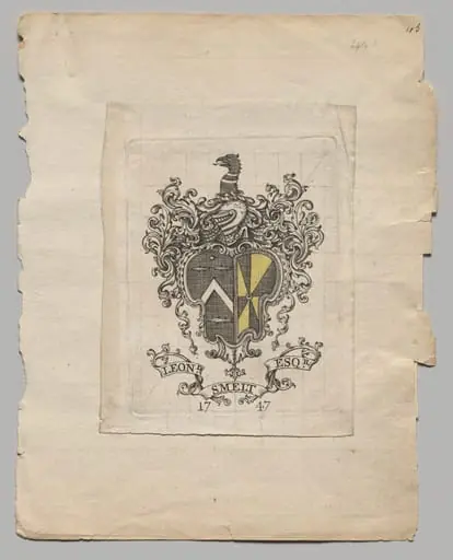 Bookplate: Leonard Smelt, Esq.