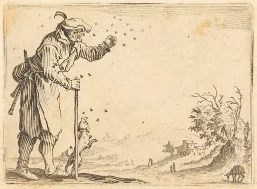 Peasant Attacked by Bees