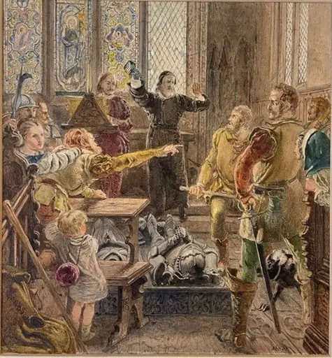 Design for the decoration of the inner court of Wallington Hall, Northumberland
