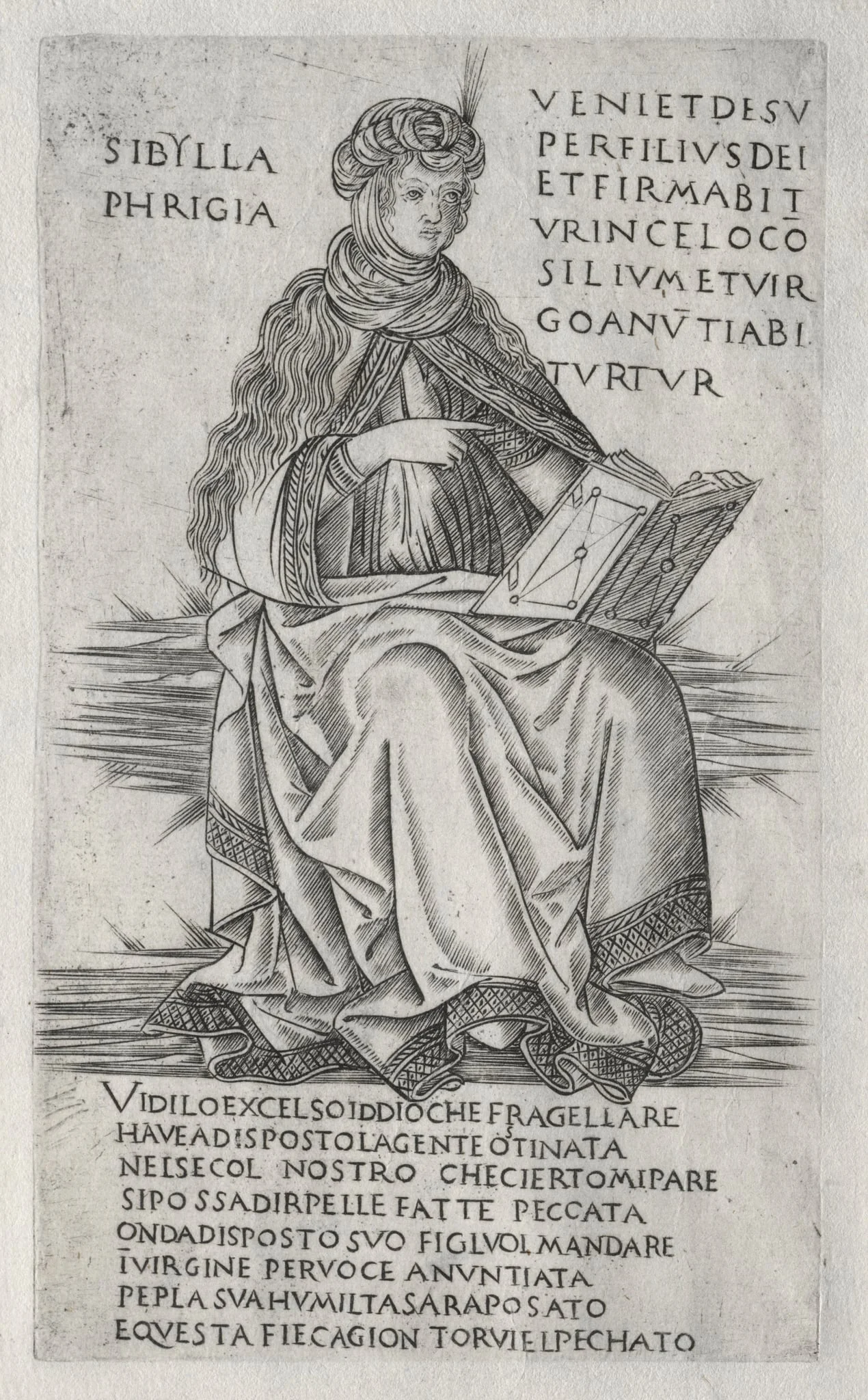 The Sibyls:  The Phrygian Sibyl, by Francesco Rosselli, 1475