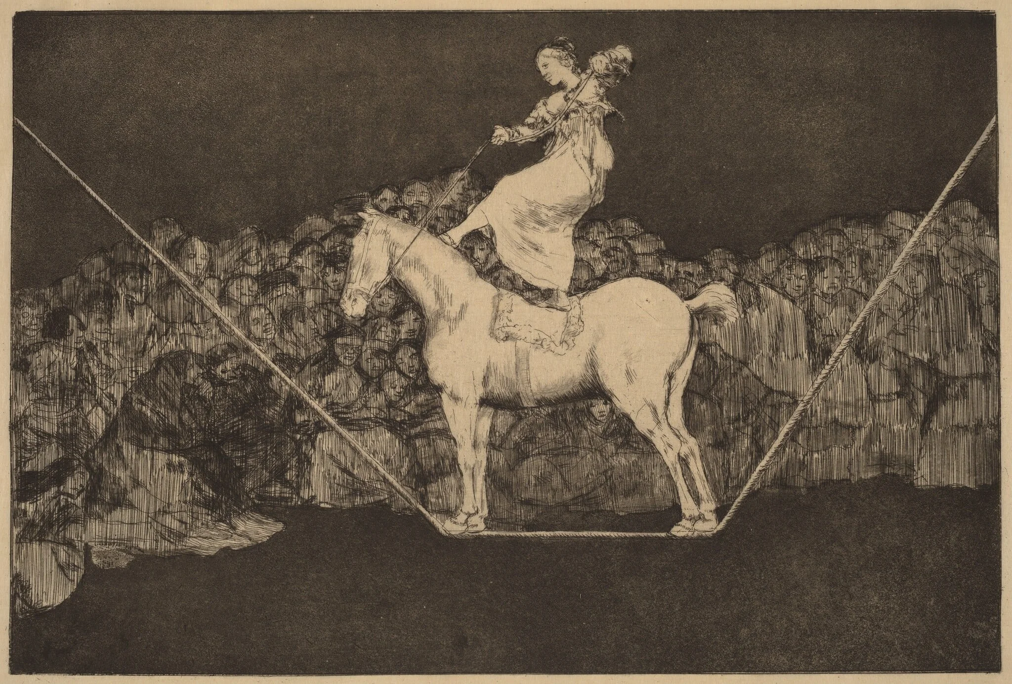 Disparate puntual (Sure Folly), by Francisco Goya, ink, 1816
