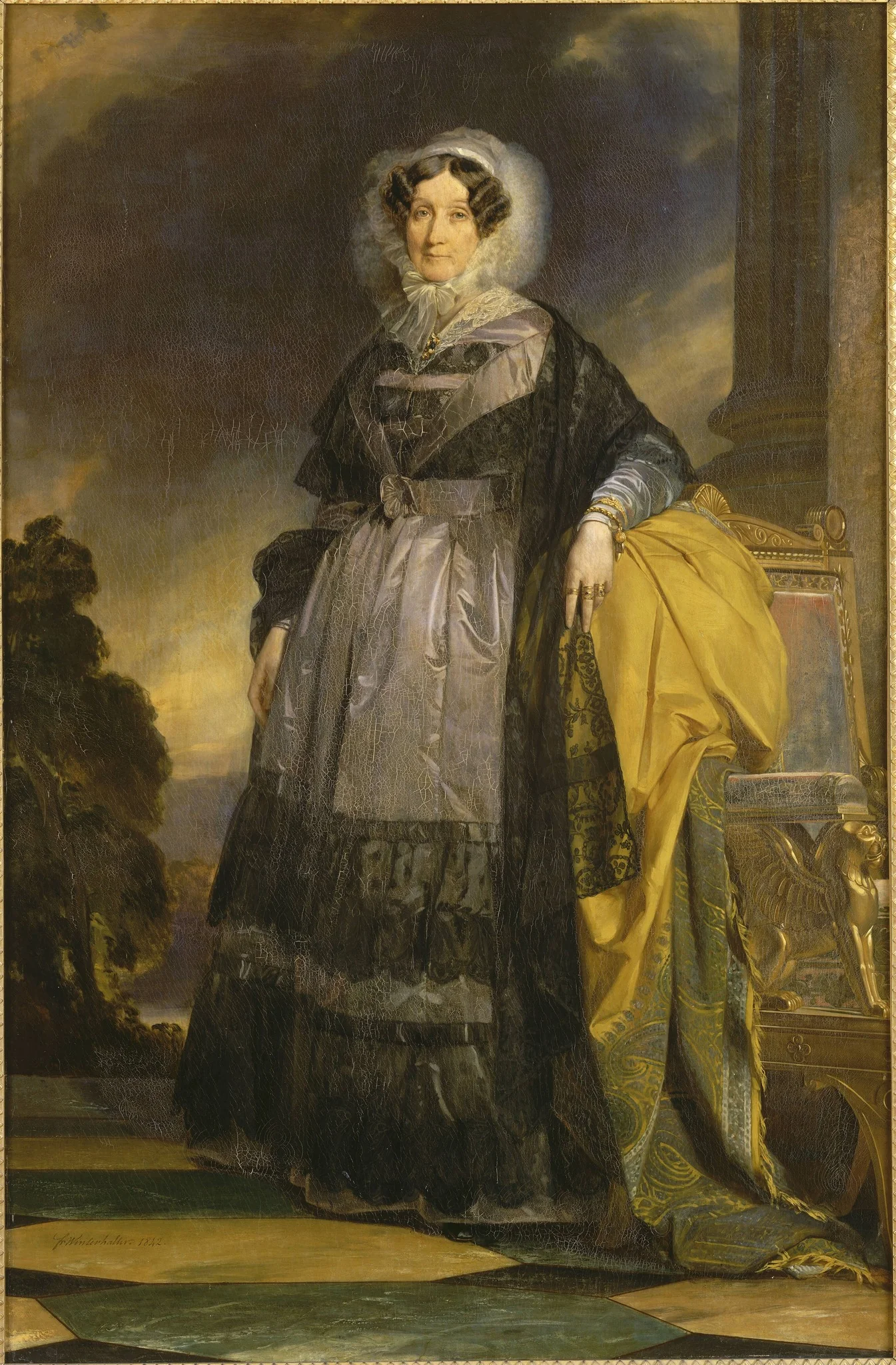 Portrait of Adélaide d'Orléans, by Franz Xaver Winterhalter, oil, 1842