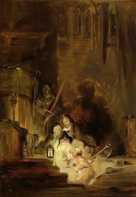 The burial of the Scottish Regalia
