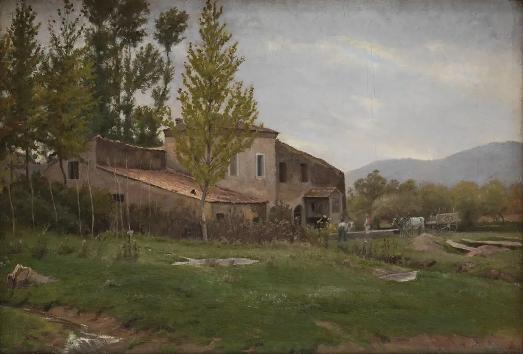 Isola del Liri, Italy. Overcast Day