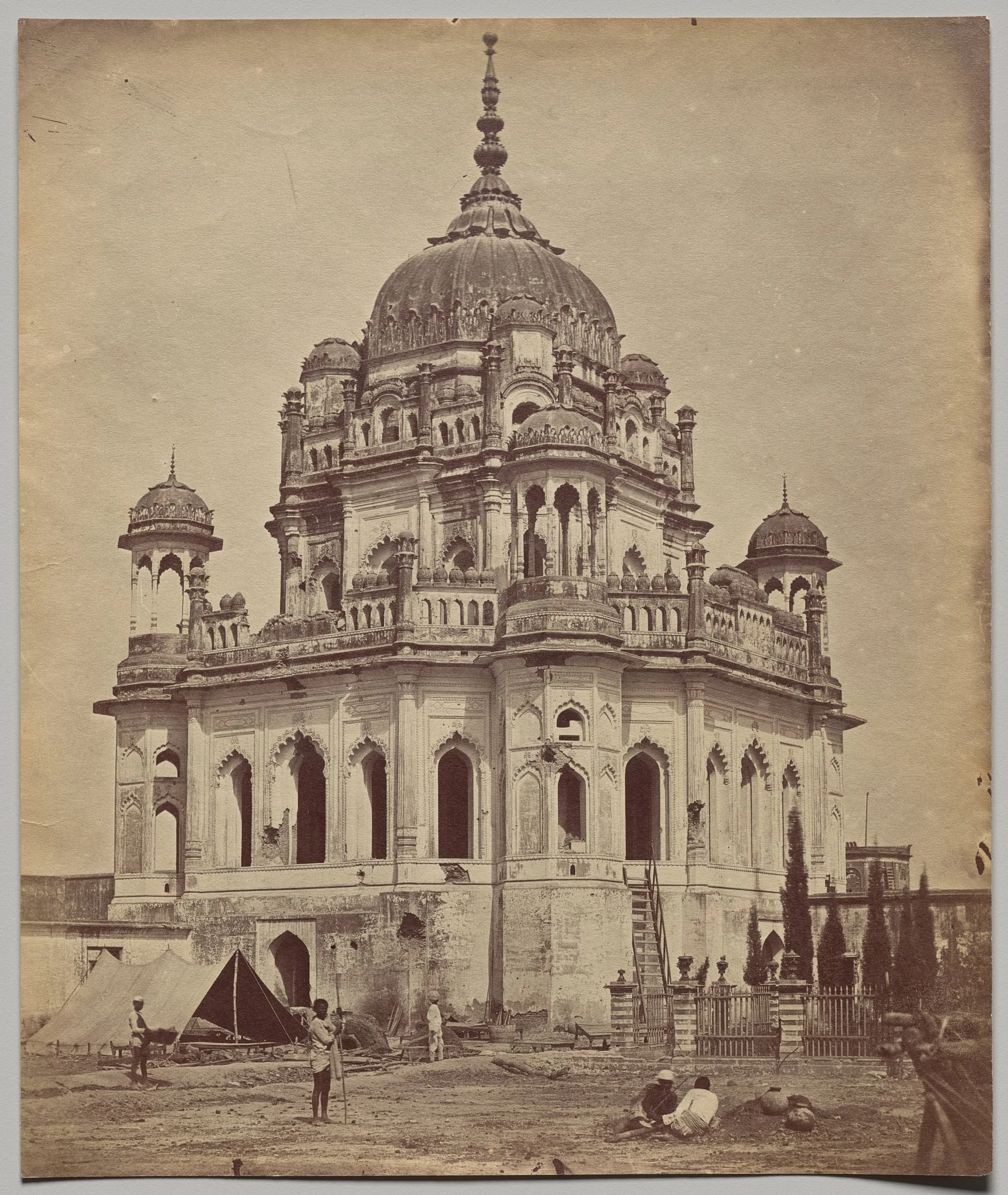 The Tomb of Saadat Ali in the Kaiserbagh Palace, by Felice A. Beato, 1858
