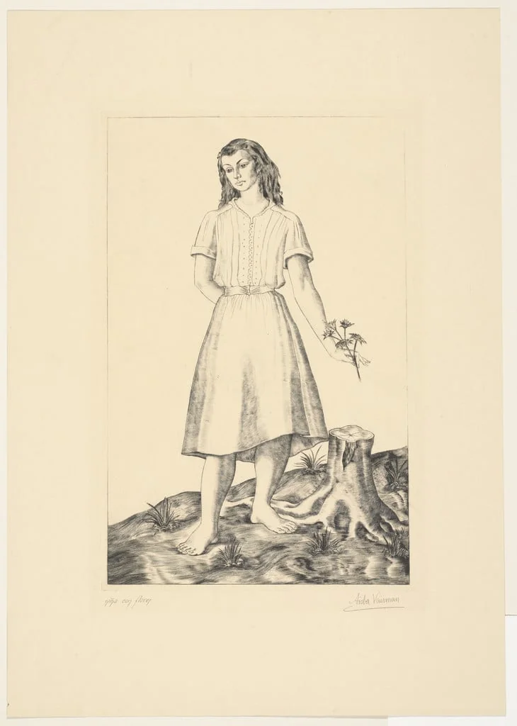 Untitled, by Aida Vaisman, ink, 1940