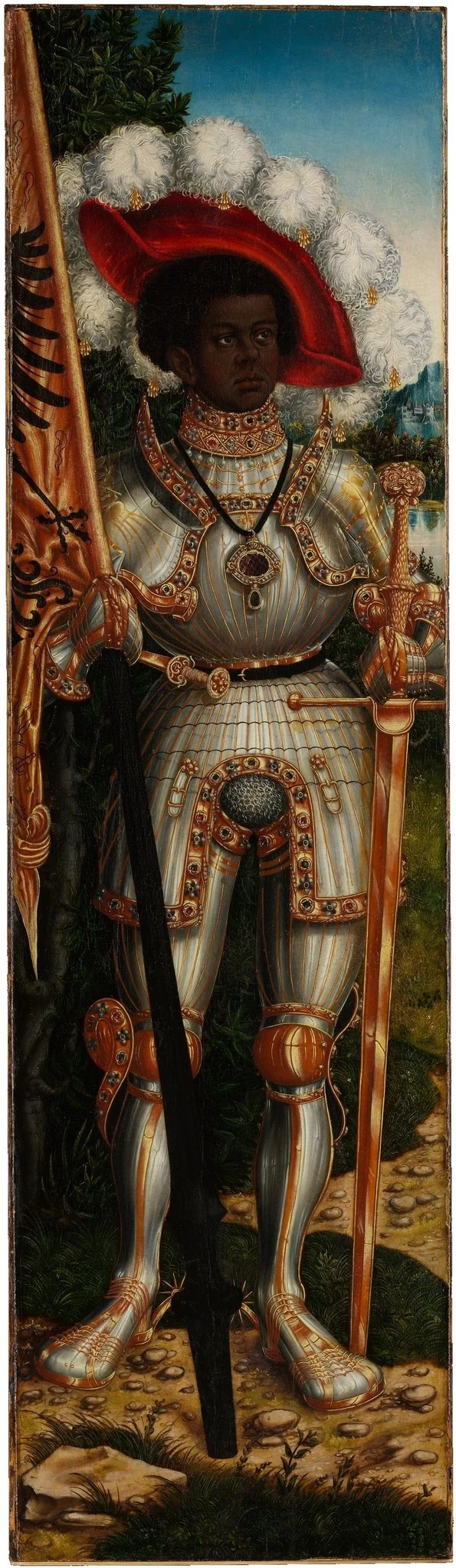 Saint Maurice, by Lucas Cranach the Elder, oil, 1520