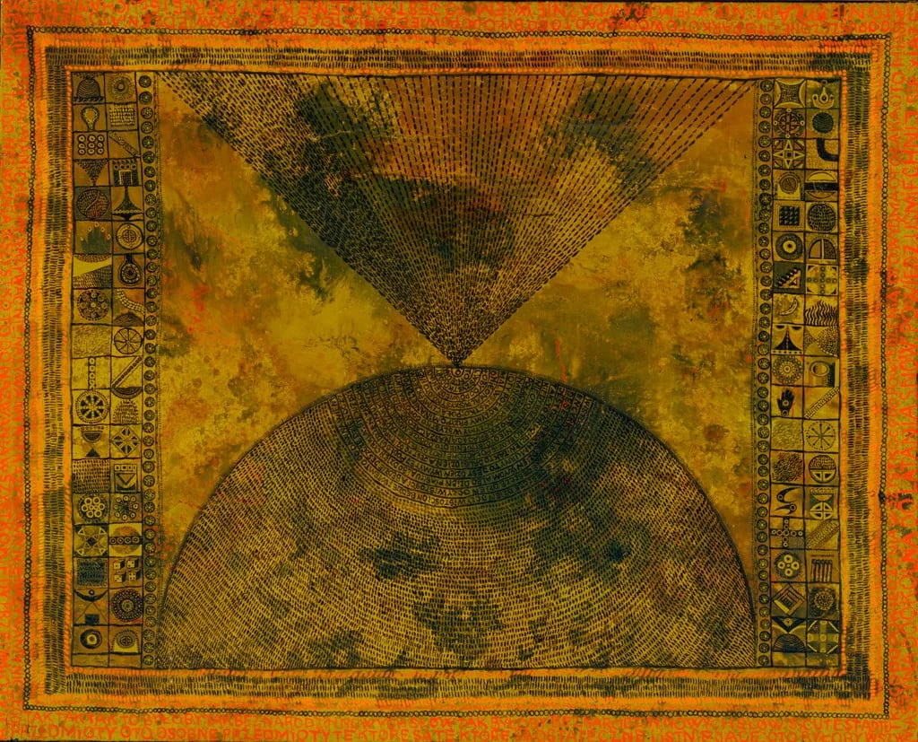 Untitled, by Zbigniew Makowski, oil, 1963