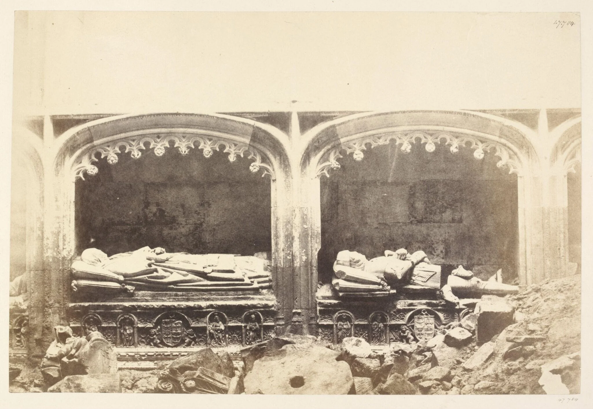 Monuments in the Cathedral, Salamanca, by Charles Clifford, photographic, 1853