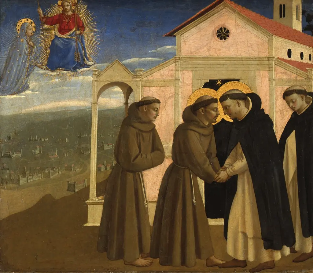 Meeting of St Francis and St Dominic