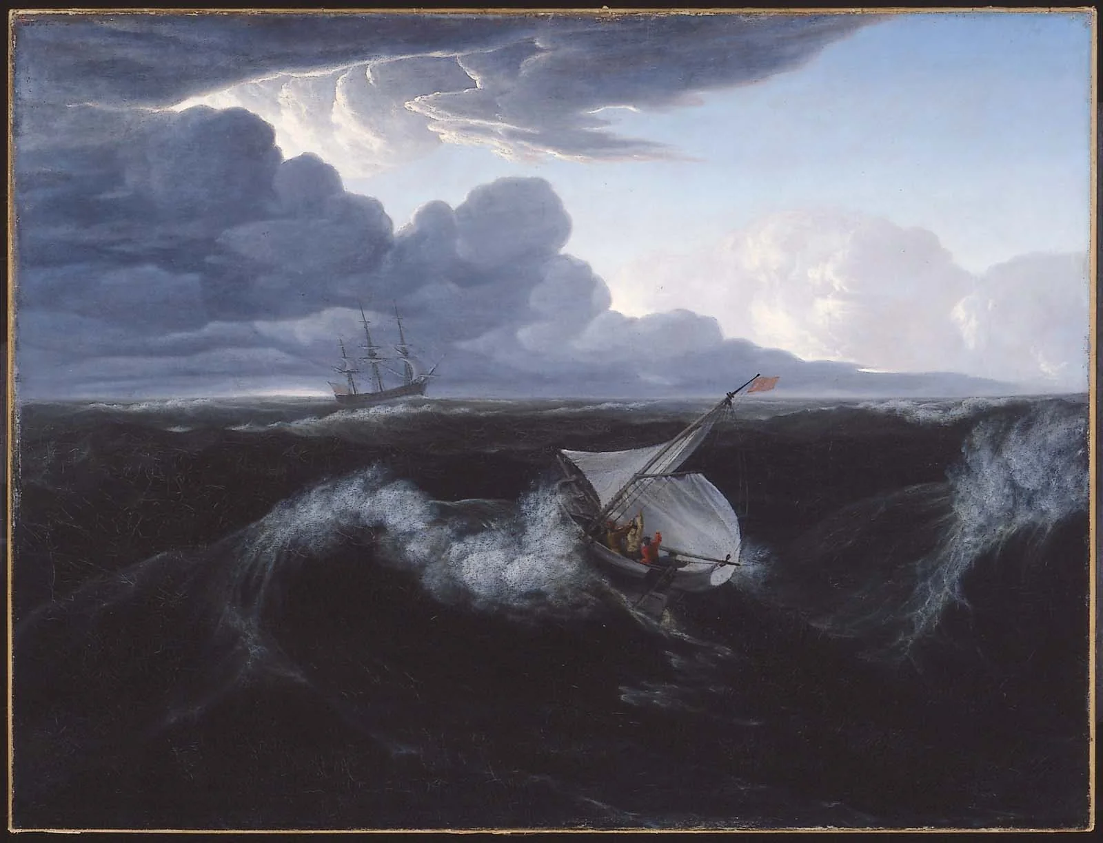 Rising of a Thunderstorm at Sea, by Washington Allston, oil, 1804
