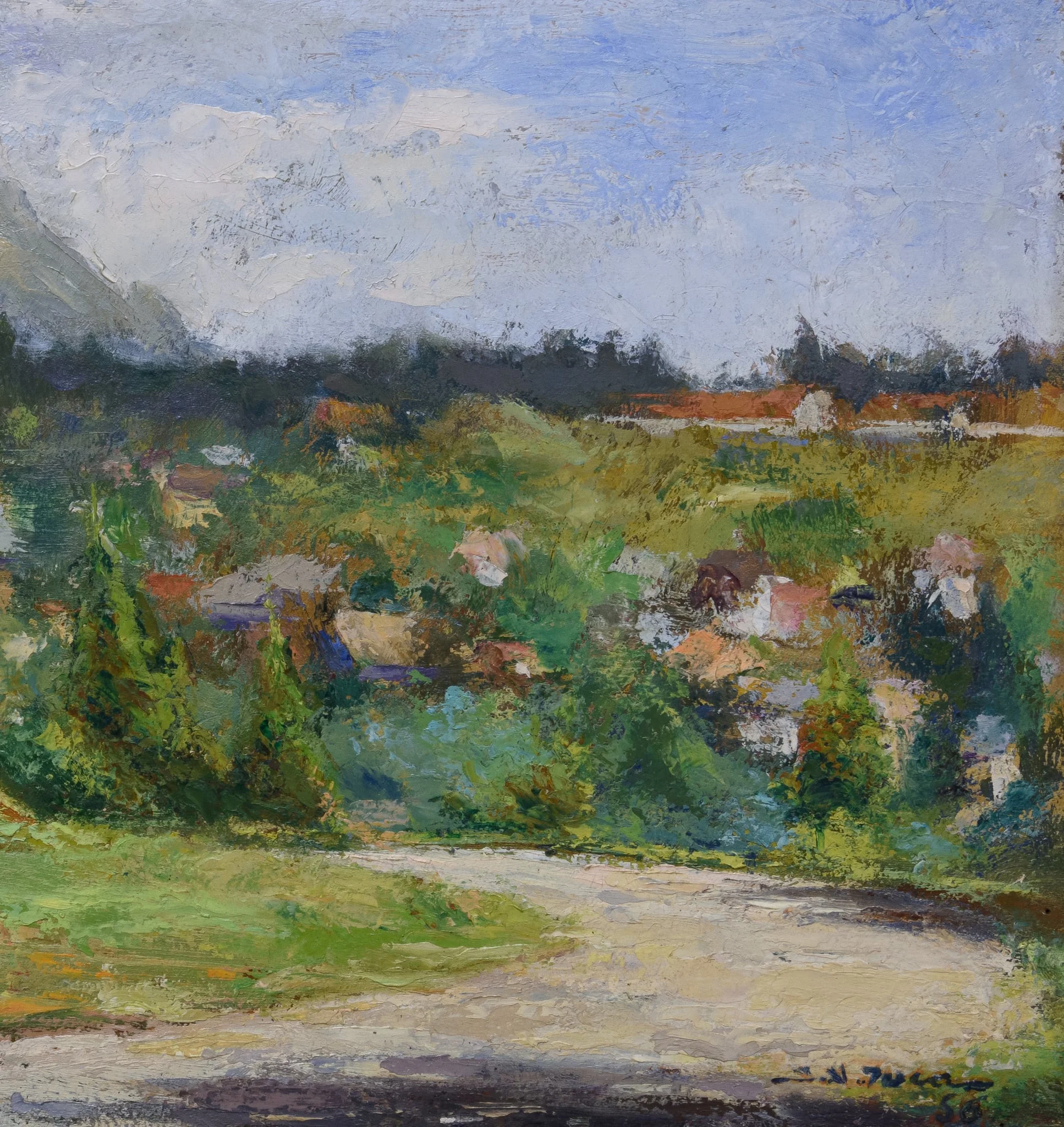 Vedere din Sinaia, by Simion A. Iuca, 1956