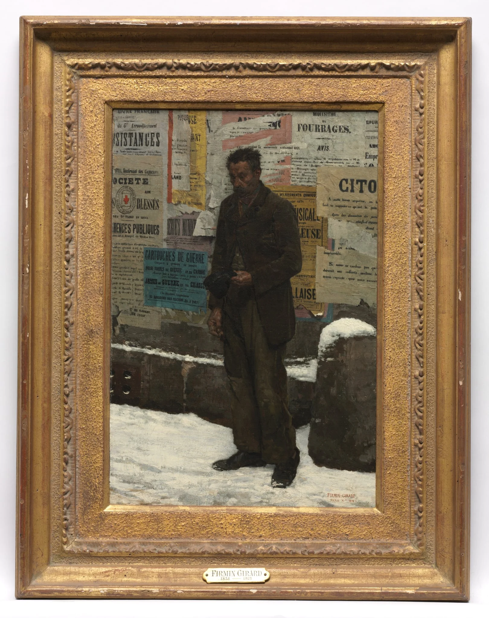 The Veteran, by Marie-François Firmin-Girard, unspecified, 1870