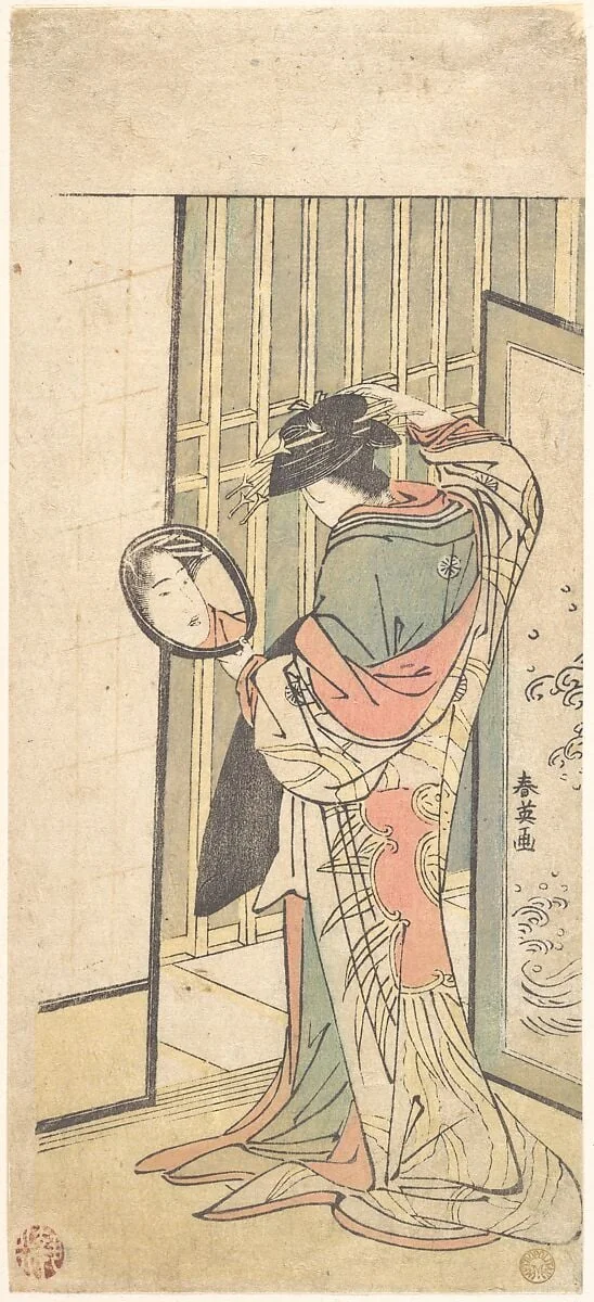 Untitled, by Katsukawa Shun'ei 勝川春英, ink, 1787