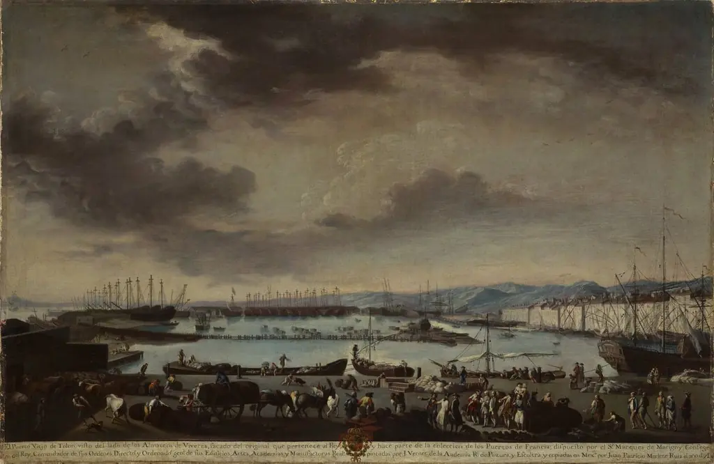 View of the Old Port of Toulon (El puerto viejo de Tolón)