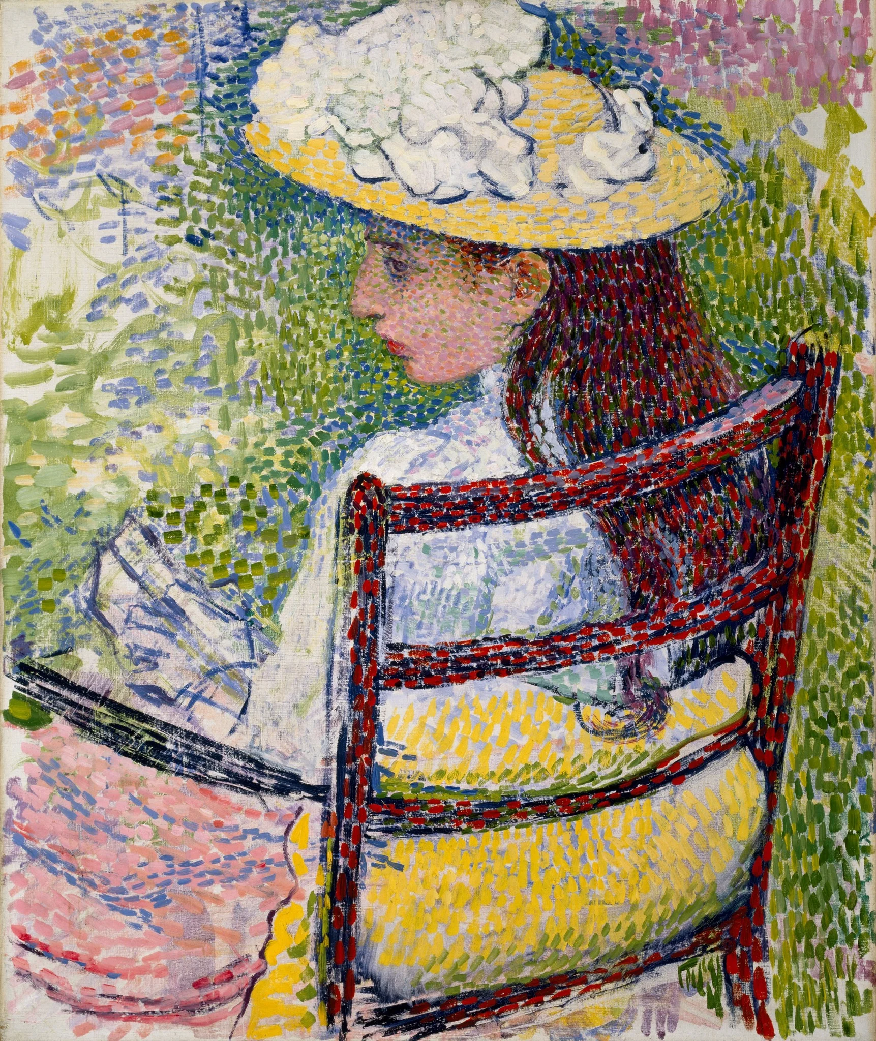 Jeanne Pissarro, by Théo van Rysselberghe, oil, 1898