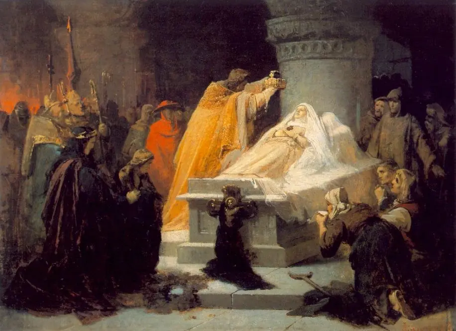 The Canonization of Elizabeth of Hungary in 1235 (sketch)