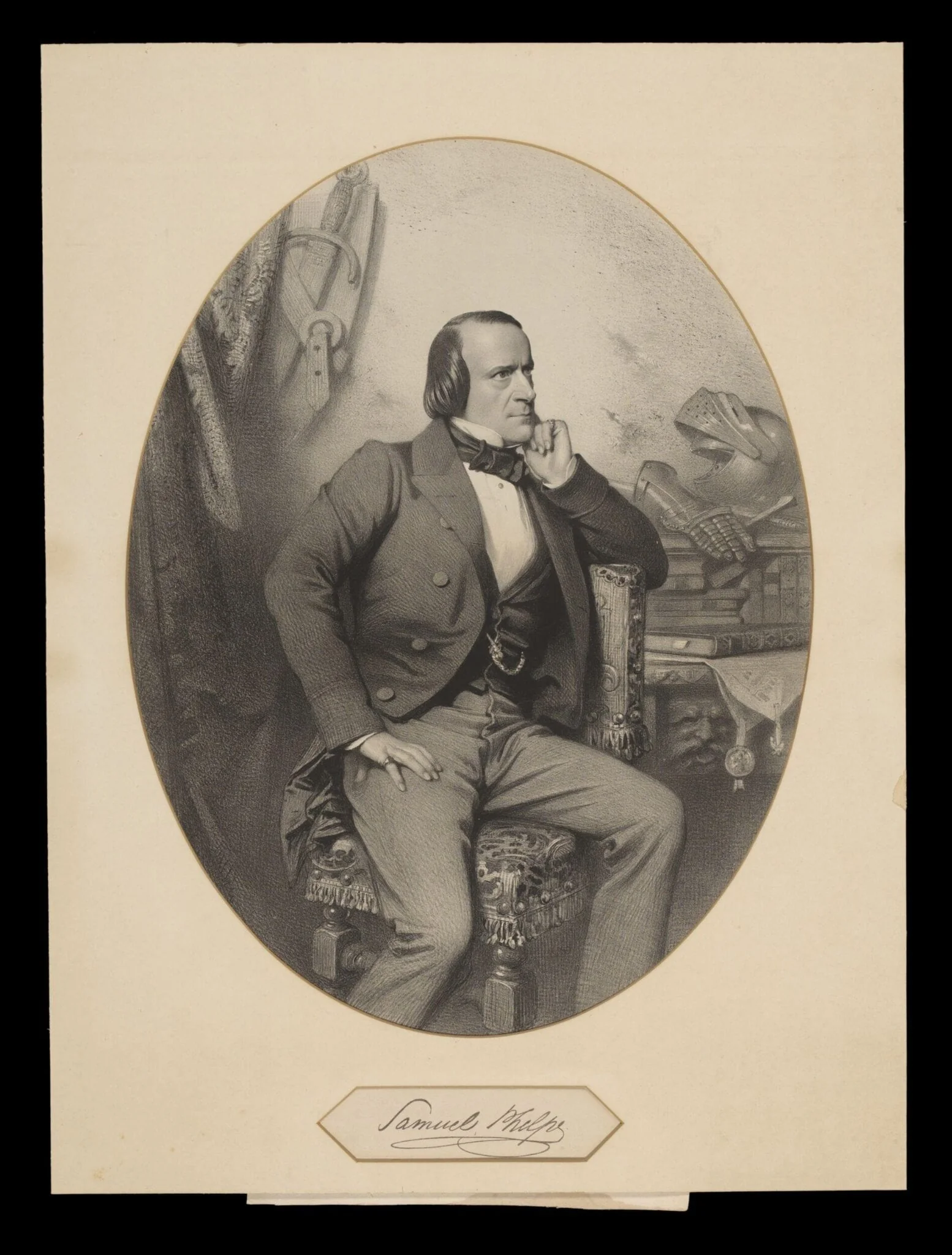 H Beard Print Collection, by Charles-Louis Baugniet, 1850