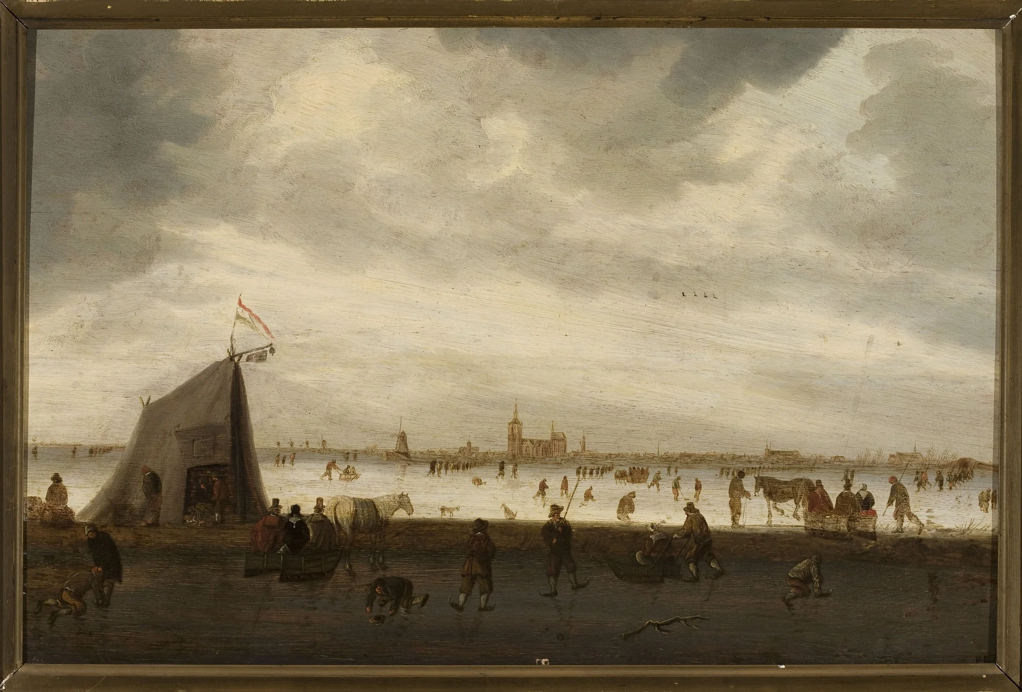 Skating near the city