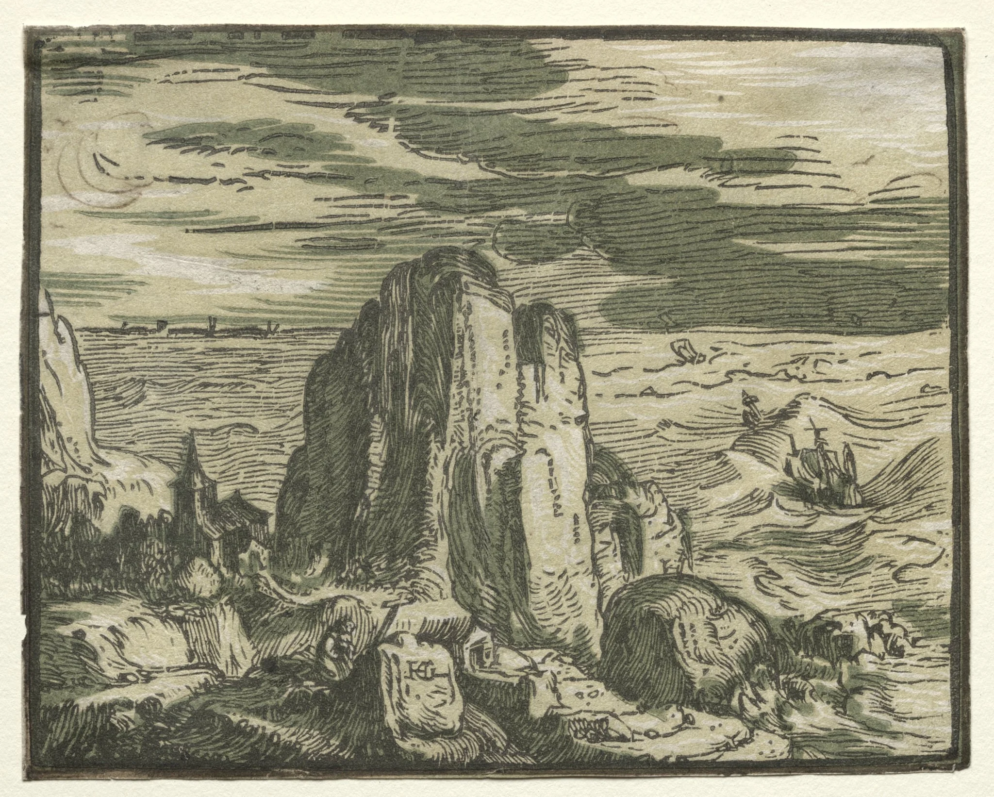Four Small Landscapes: No. 4, Cliff on the Seashore