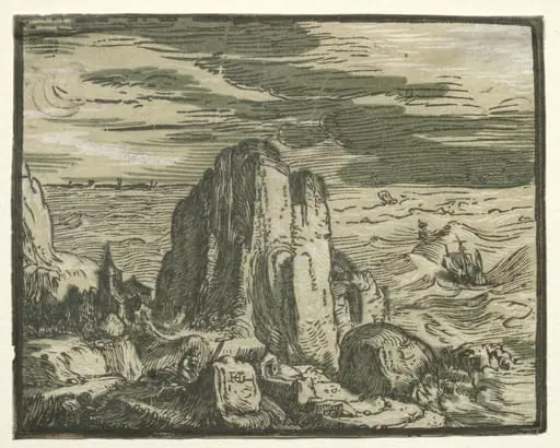 Four Small Landscapes: No. 4, Cliff on the Seashore