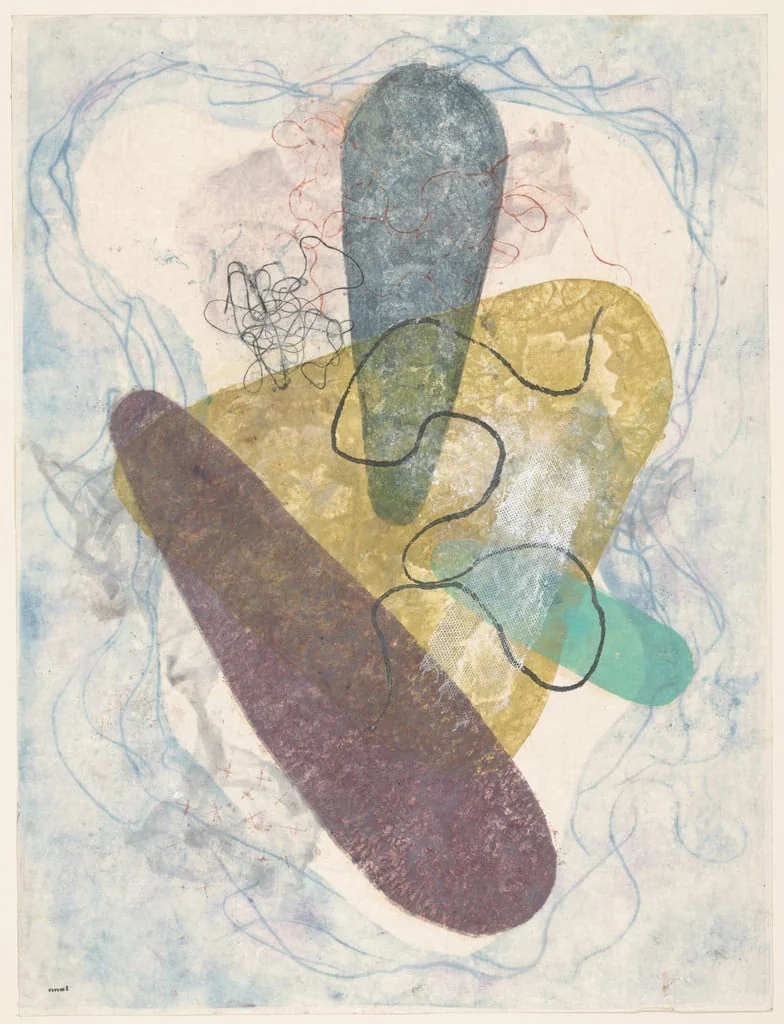 Untitled, by Koshiro Onchi, ink, 1951