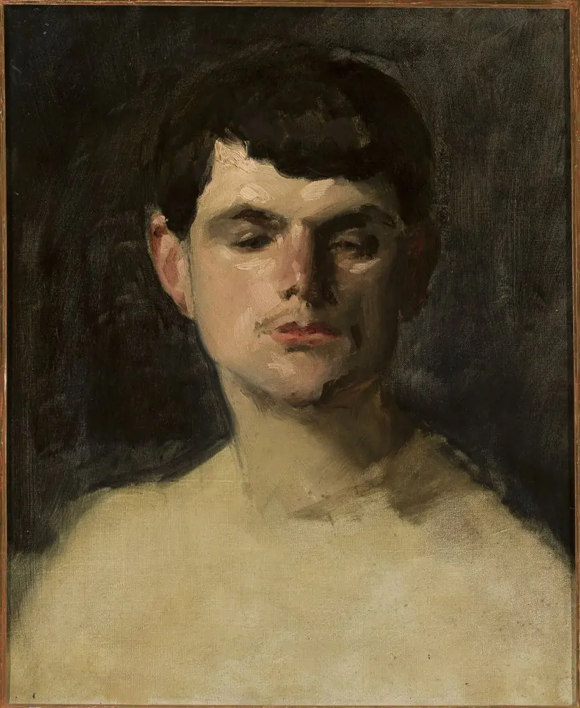Study of a male head