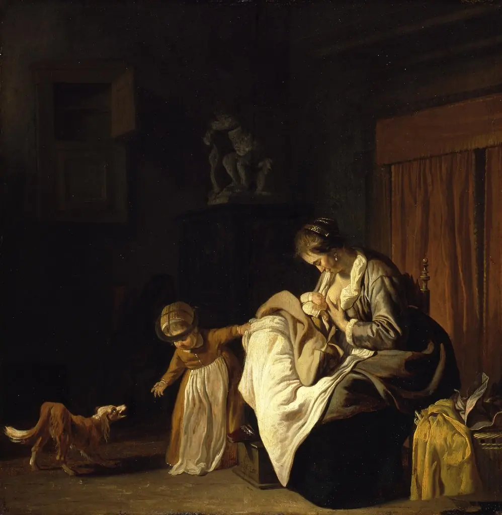 Mother with two children