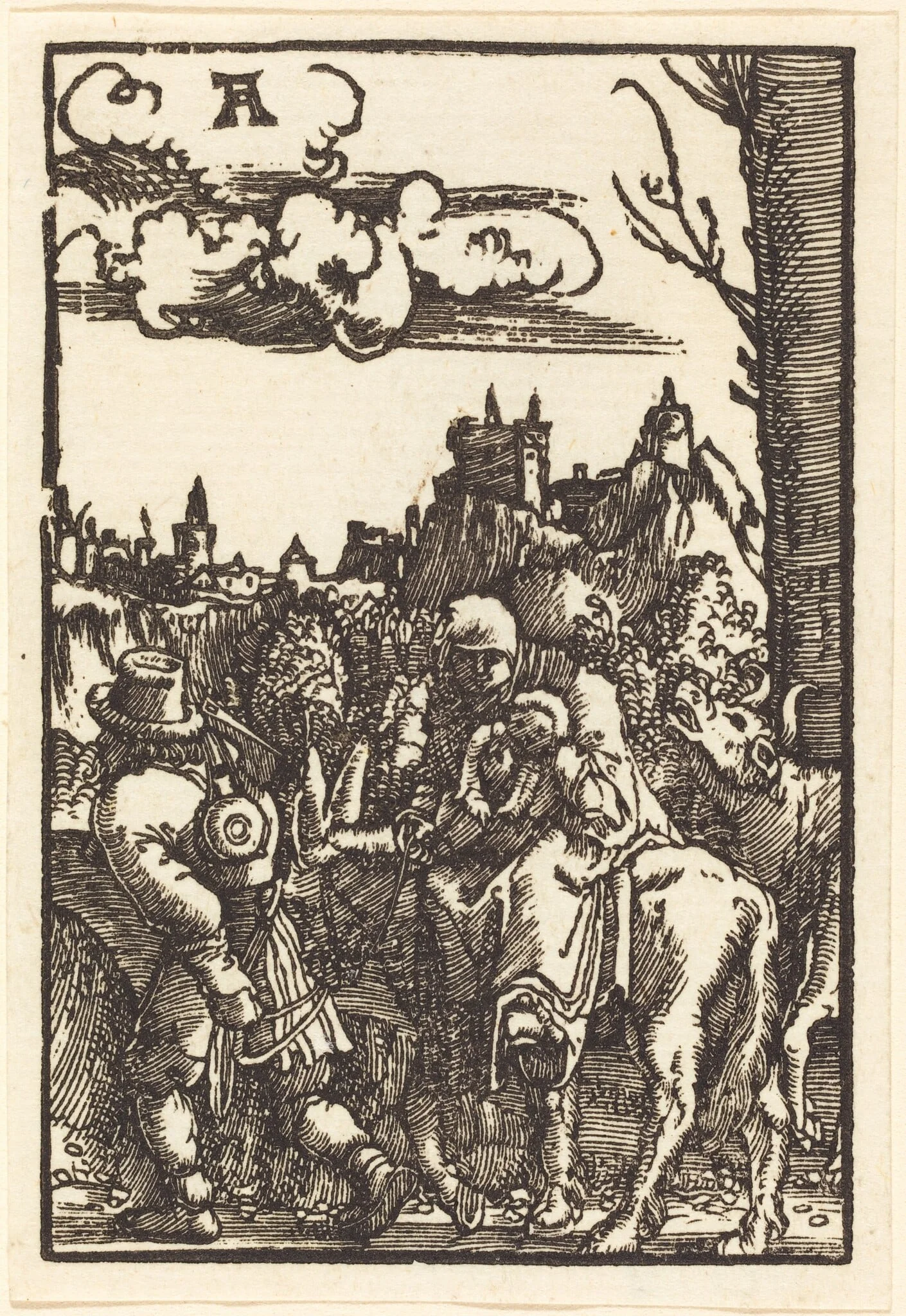 The Flight into Egypt, by Albrecht Altdorfer, ink, 1513