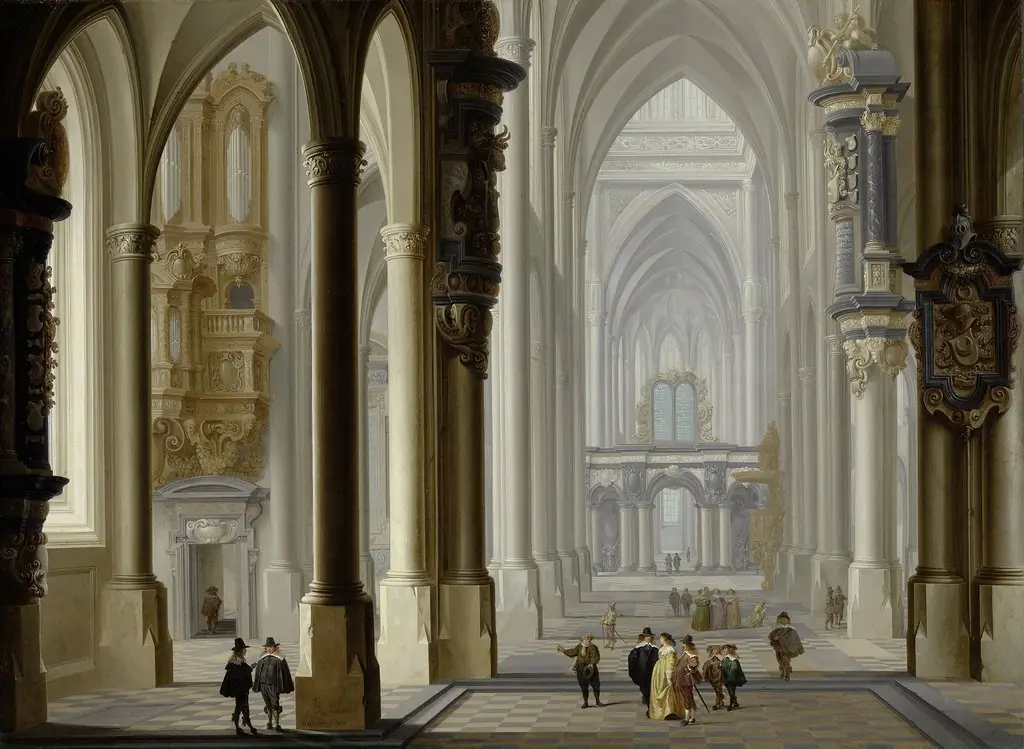 Interior of a Gothic Church