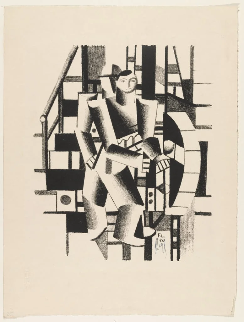 Untitled, by Fernand Léger, ink, 1920